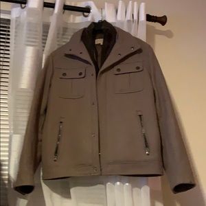 Men’s coat two tone color brown